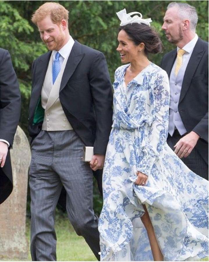 Meghan Markle deslumbra con su primer 'look' de invitada