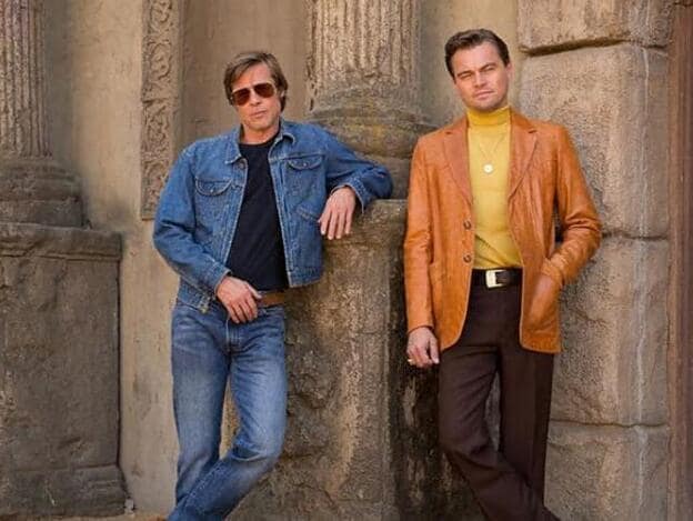 Brad Pitt y Leonardo DiCaprio juntos en la película de Tarantino./instagram