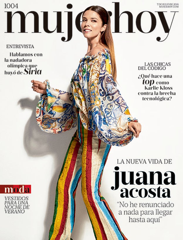 Juana Acosta y su nueva vida en la portada de Mujerhoy