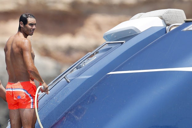 Rafa Nadal, de vacaciones en Ibiza con amigos