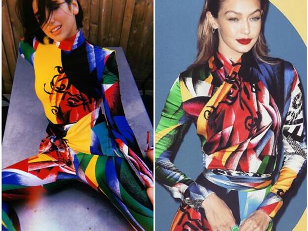 El mono fetiche de Versace: ¿mejor en Gigi Hadid o en Dua Lipa?