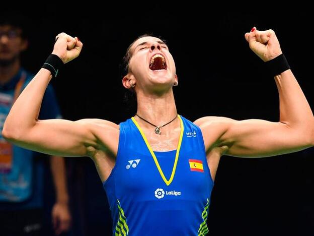 Las felicitaciones a Carolina Marín tras ganar su tercer mundial de bádminton