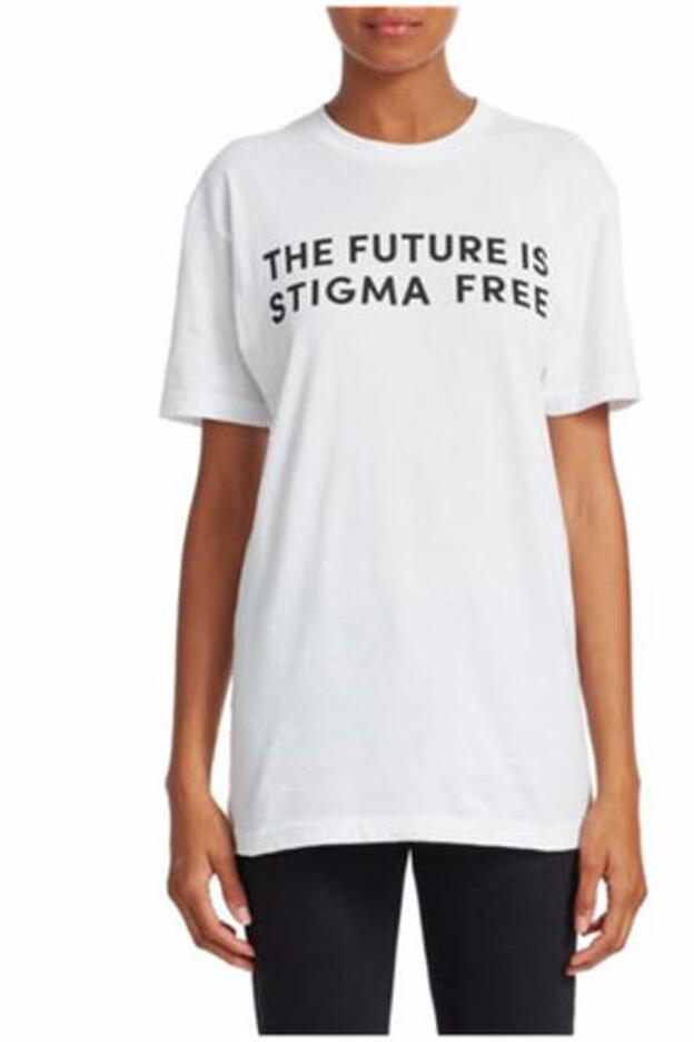 Camiseta unisex de 'The Future Is Stigma Free'.