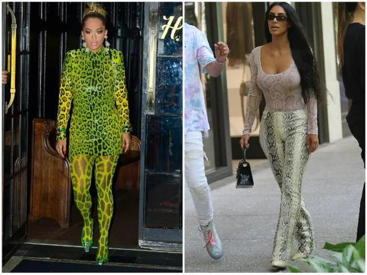 Los looks más horteras con 'animal print': Rita Ora y Kim Kardashian