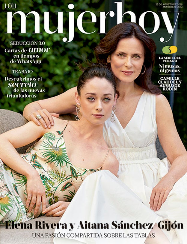 Aitana Sánchez-Gijón y Elena Rivera, pasión en la portada de Mujerhoy