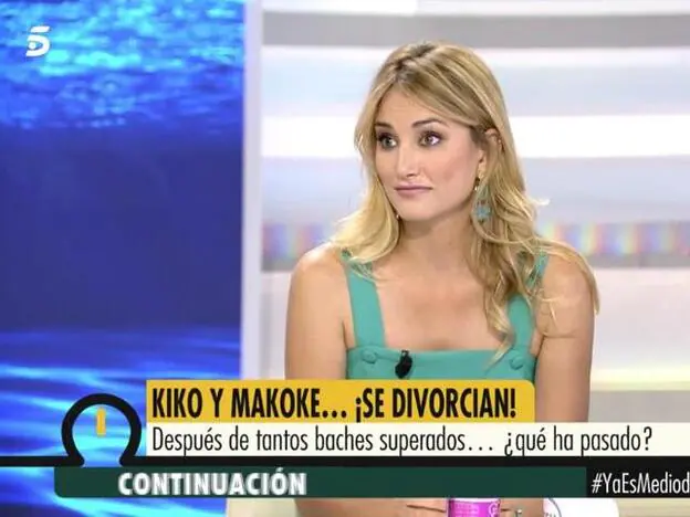 Alba Carrillo le lanza un recadito a Kiko Matamoros./telecinco.