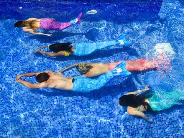 Fitness acuático con cola de sirena... sí, has leído bien