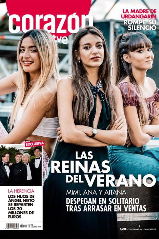 Aitana, Ana Guerra y Mimi, las reinas del verano, portada de 'Corazón'