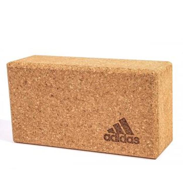 Bloque de yoga ‘cork', de Adidas.