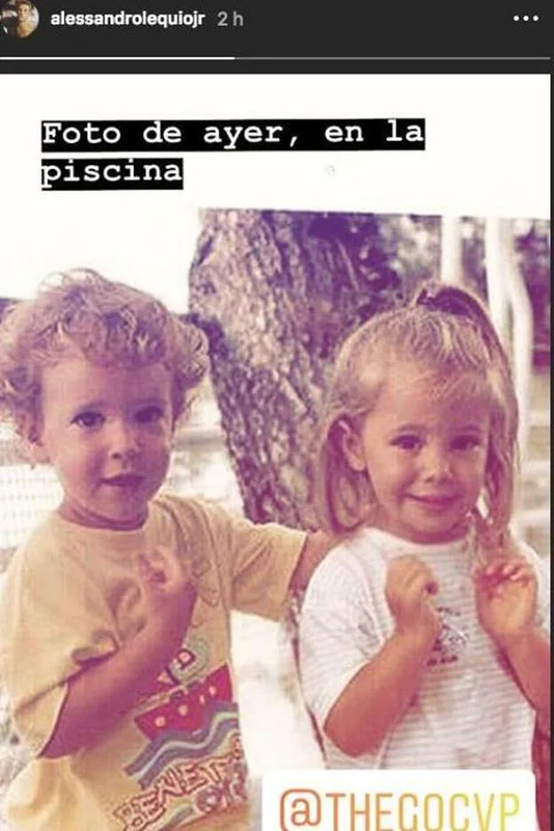 Álex Lequio regresa a Instagram con una tierna fotografía junto a su prima Celia Graciela.