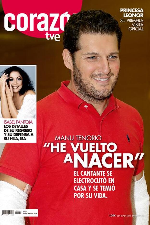 Manu Tenorio y su recuperación, portada de 'Corazón'
