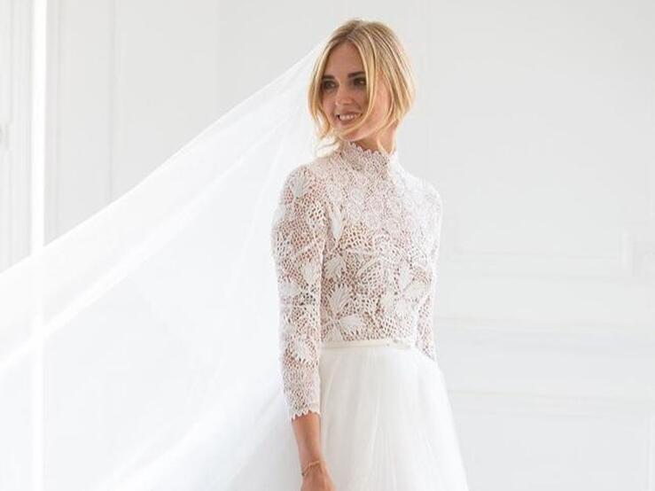 El primer vestido de novia de Chiara Ferragni en fotos