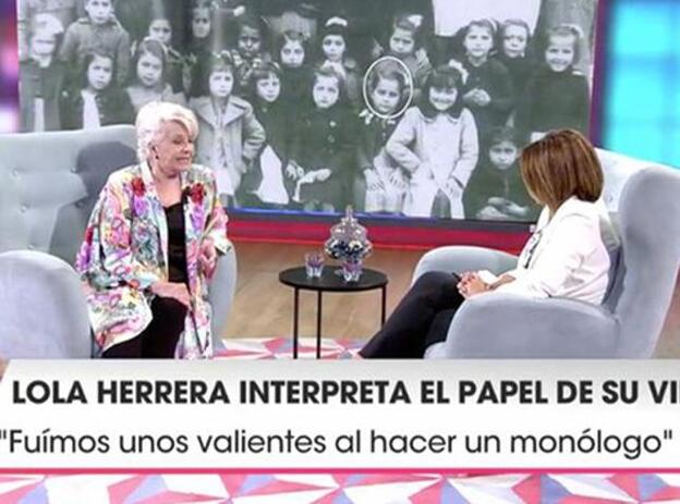 Lola Herrera es entrevistada por Toñi moreno en 'Viva la vida.'