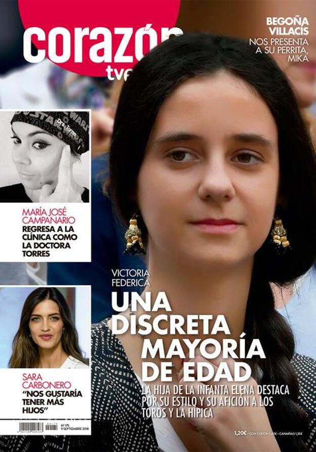 La mayoría de edad de Victoria Federica, portada de 'Corazón'