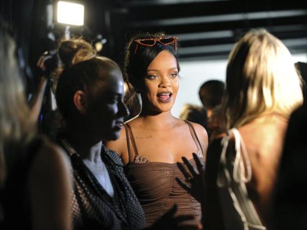 Rihanna, en el desfilde de Fenty.