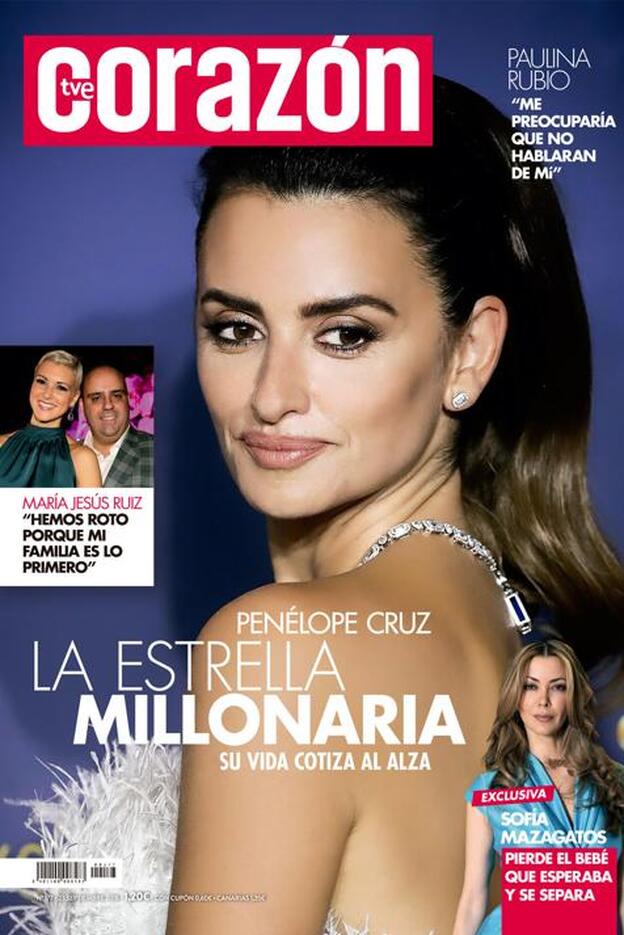 Penélope Cruz cotiza al alza, portada de 'Corazón'