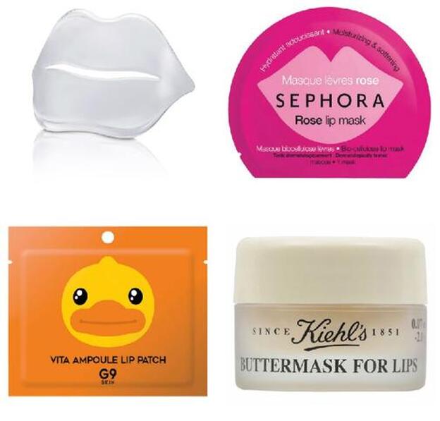 1. Hydro Cellular 3D Hydro Gel Lip Pad de Babor (33 €). 2. Mascarilla de labios Rose Lip Mask de Sephora Collection (2,50 €). 3. Vita Ampoule Lip Patch de G9 Skin (3,99 €). Exclusiva en Miin. 4. Buttermask for Lips de Kiehl’s (25 €).