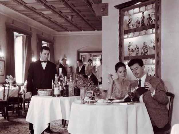 Imagen del restaurante Horcher de Madrid en 1956./D.R.