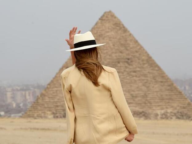 Melania Trump en Egipto.