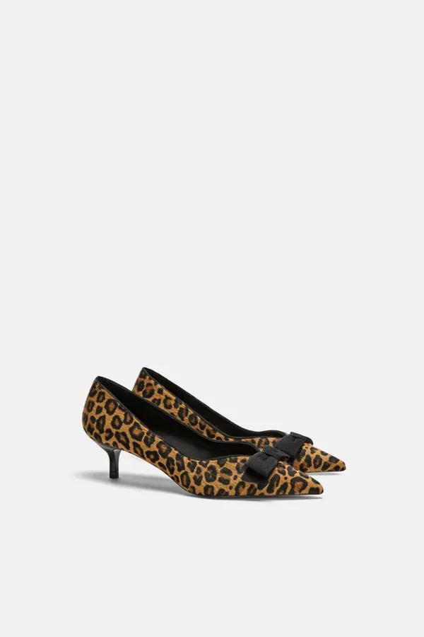 Kitten heels de leopardo con lazo, para ser salvaje y naive a un tiempo