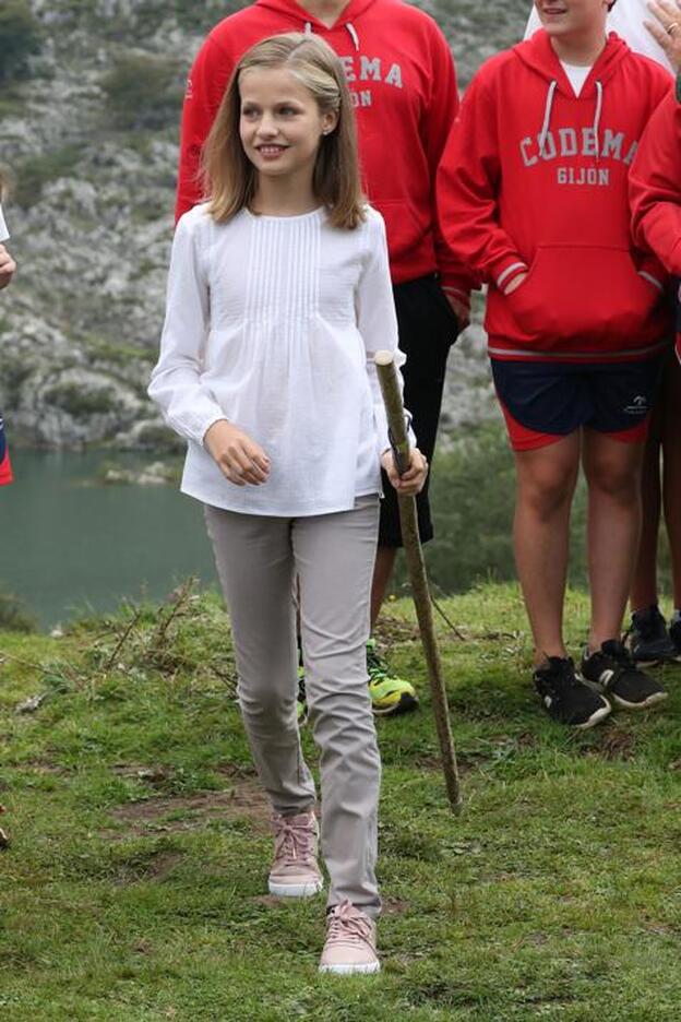 La Princesa Leonor durante su viaje a Asturias hace unas semanas./Gtres