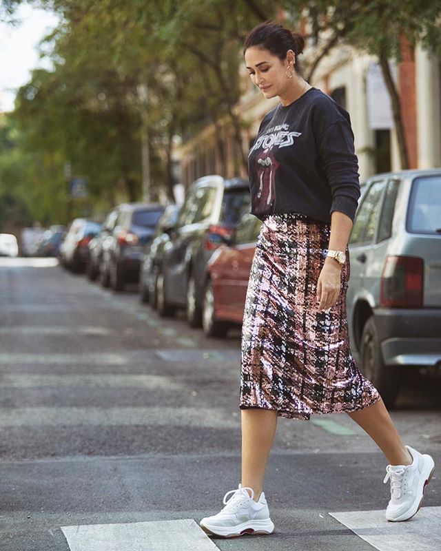 Vicky Martin Berrocal demuestra que el 'bling bling' es para todas las tallas