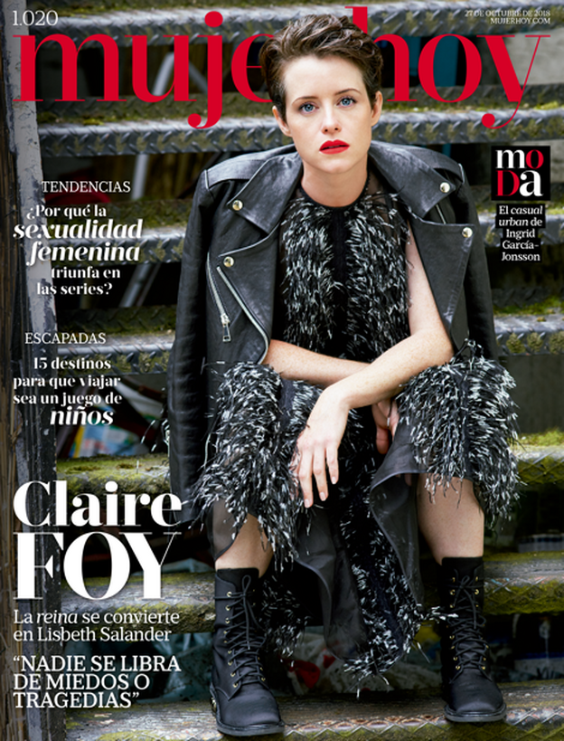 Claire Foy, una 'reina' en la portada de Mujerhoy