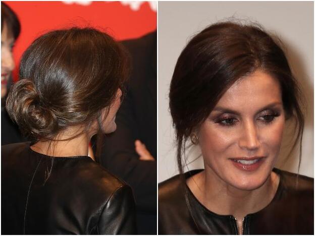 Peindo y maquillaje de Letizia para el evento.