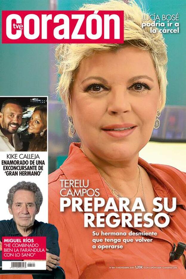 El inminente regreso de Terelu Campos, portada de 'Corazón'