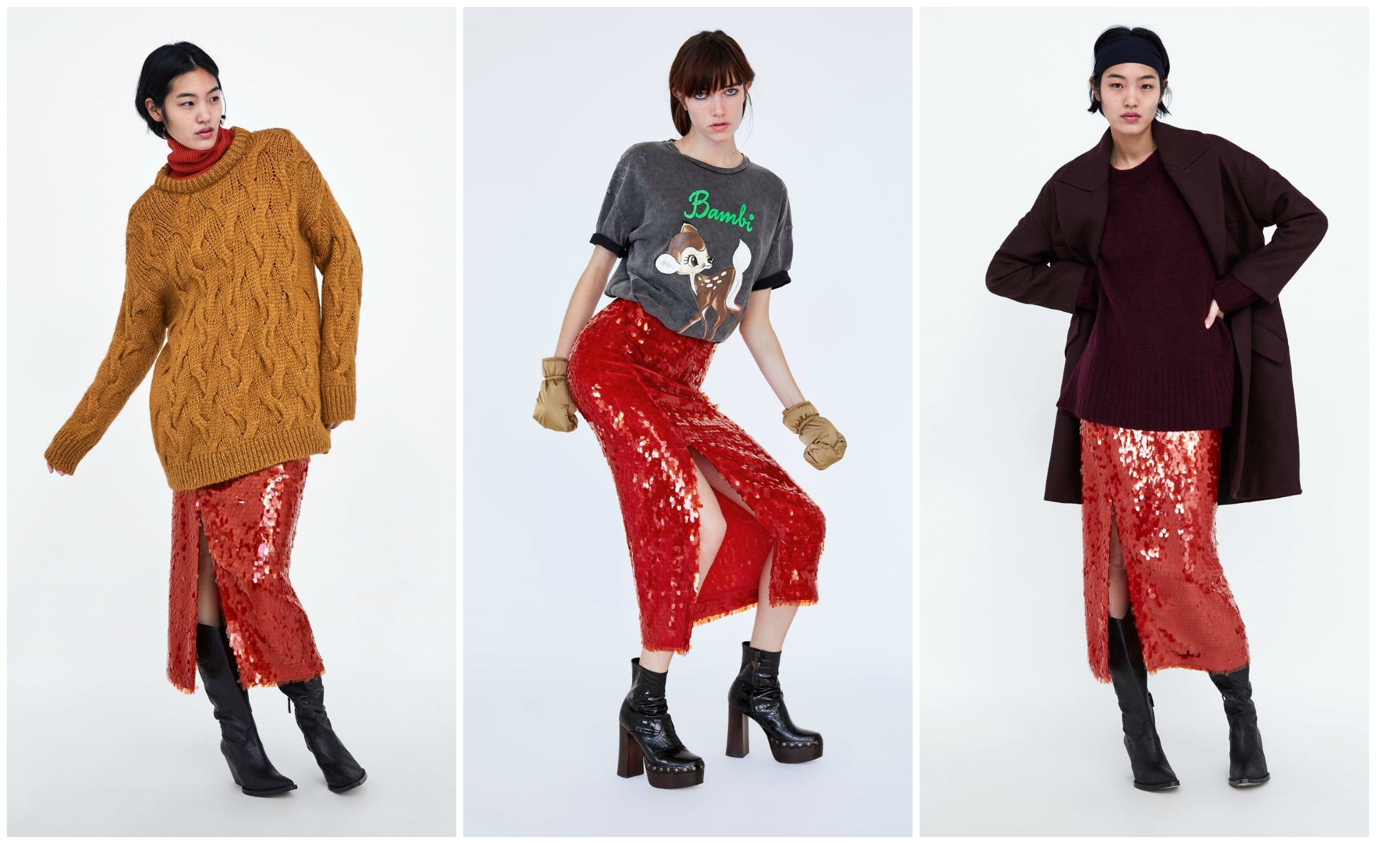 Zara nos enseña a combinar las lentejuelas en nuestros looks de día