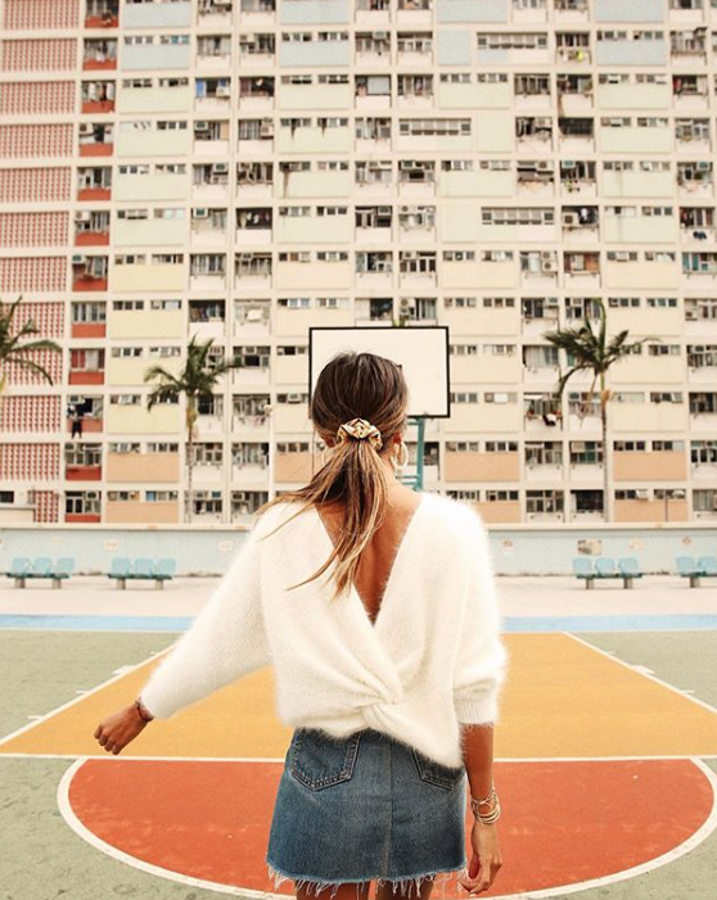 Otra idea top de Sincerely Jules: jerséis con escote a la espalda