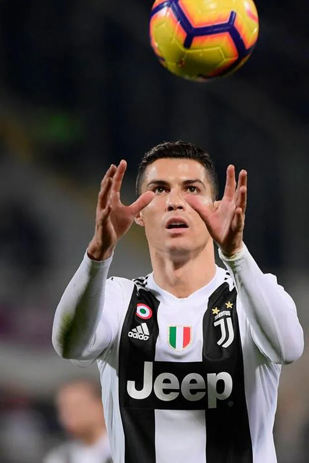 Cristiano Ronaldo en un partido con la Juventus de Turín de esta temporada./cordon press.