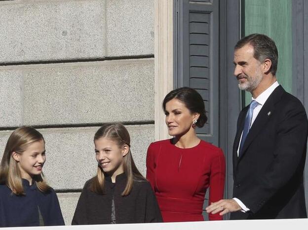 Las muestras de cariño de la Familia Real en el homenaje a la Constitución