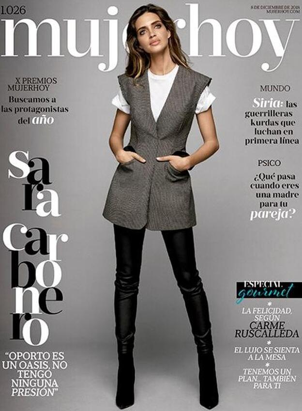 El oasis de Sara Carbonero en la portada de Mujerhoy