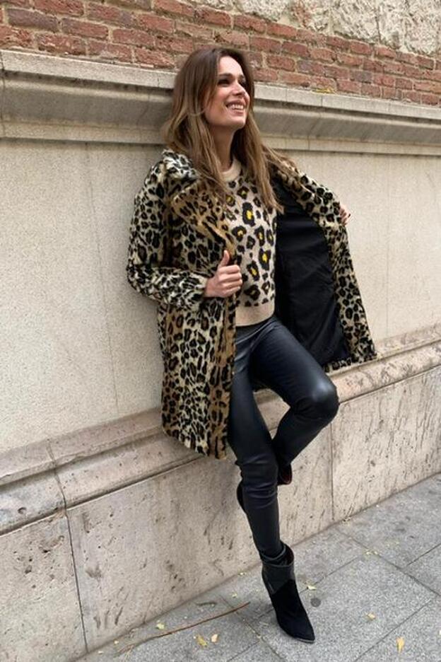 Mar Saura sí que sabe combinar el "animal print"