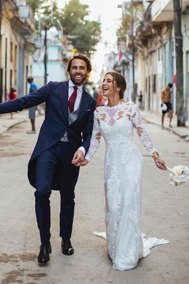Así es el vestido de novia de Elena Tablada