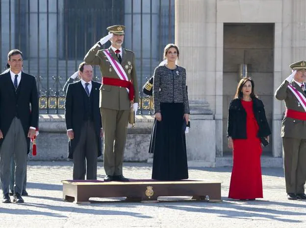 El Rey Felipe VI y la Reina Letizia presiden la Pascua Militar./Gtres.