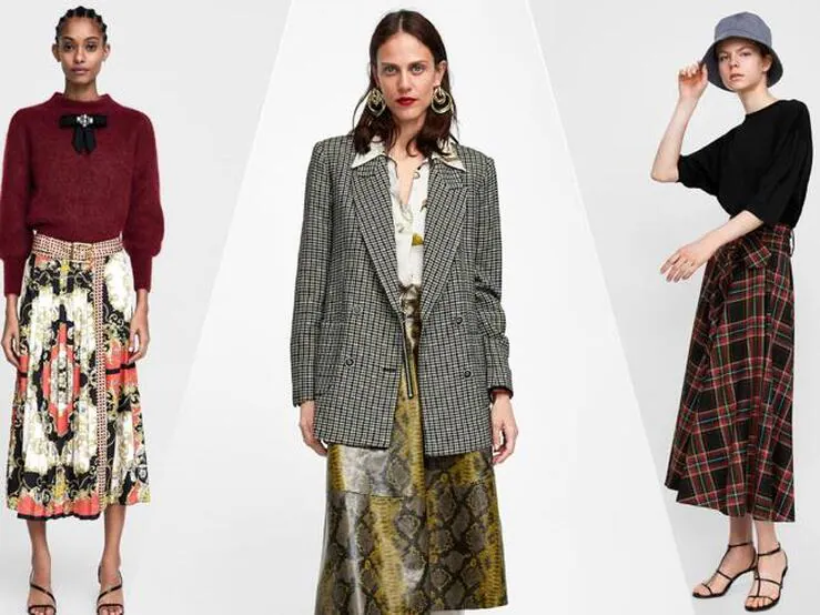 Eso menta Reafirmar Fotos: Rebajas: las faldas midi que mejor quedan están en Zara | Mujer Hoy