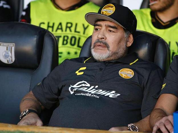 Diego Armando Maradona, de nuevo en el centro de la polémica por sus últimas declaraciones sobe su ex Rocío Oliva. Pincha sobre la foto para ver las rupturas de los famosos en 2018./cordon press.