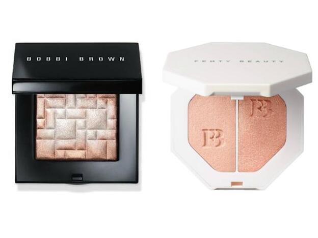 1. Highlighting Powder & Pink Glow de Bobbi Brown. (49,50 euros). 2. Iluminador Killawatt Freestyle Highlighter de Fenty Beaty by Rihanna. (33,55 euros). En Sephora.