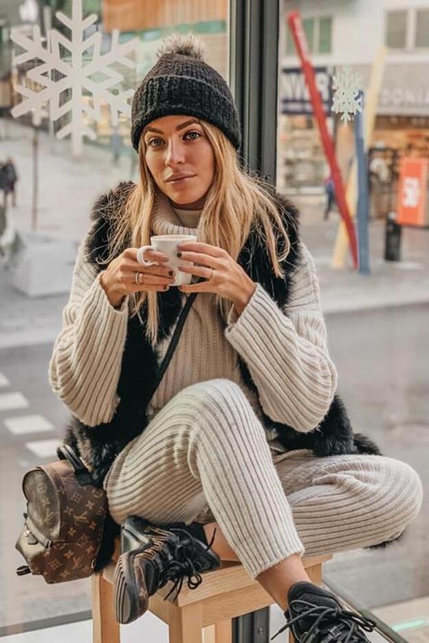 Nat Cebrián tiene el conjunto de punto low cost más calentito de este invierno