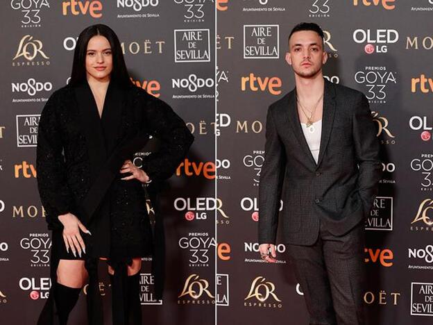 Premios Goya: el reecuentro de Rosalía y C. Tangana