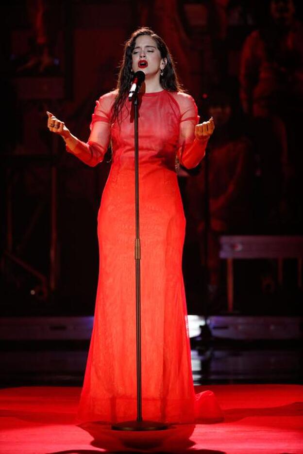 Premios Goya 2019: Rosalía emociona con su 'Me quedo contigo'