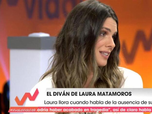 Laura Matamoros en el plató de 'Viva la vida'. Pincha sobre la foto para ver las fotos de las parejas que rompieron en 2018./telecinco.