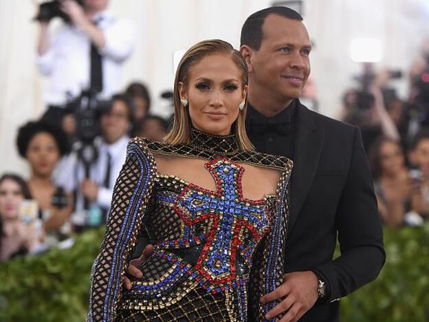 JLo y su pareja Álex Rodríguez