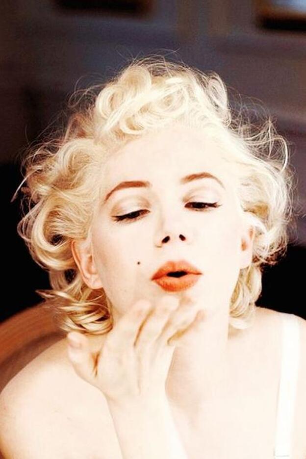 Michelle Williams como Marilyn Monroe en "Mi semana con Marilyn".