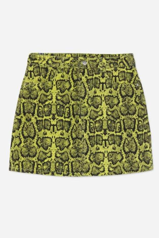 Falda 'animal print', 17 euros.