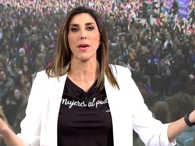 Paz Padilla abandona 'Sálvame' para unirse a la manifestación feminista
