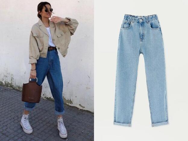 María Valdés con jeans de Pull & Bear. (25,95 euros).