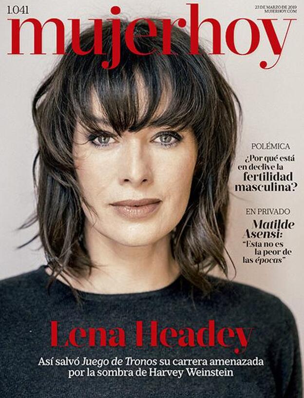 Lena Headey, una "reina" en la portada de Mujerhoy